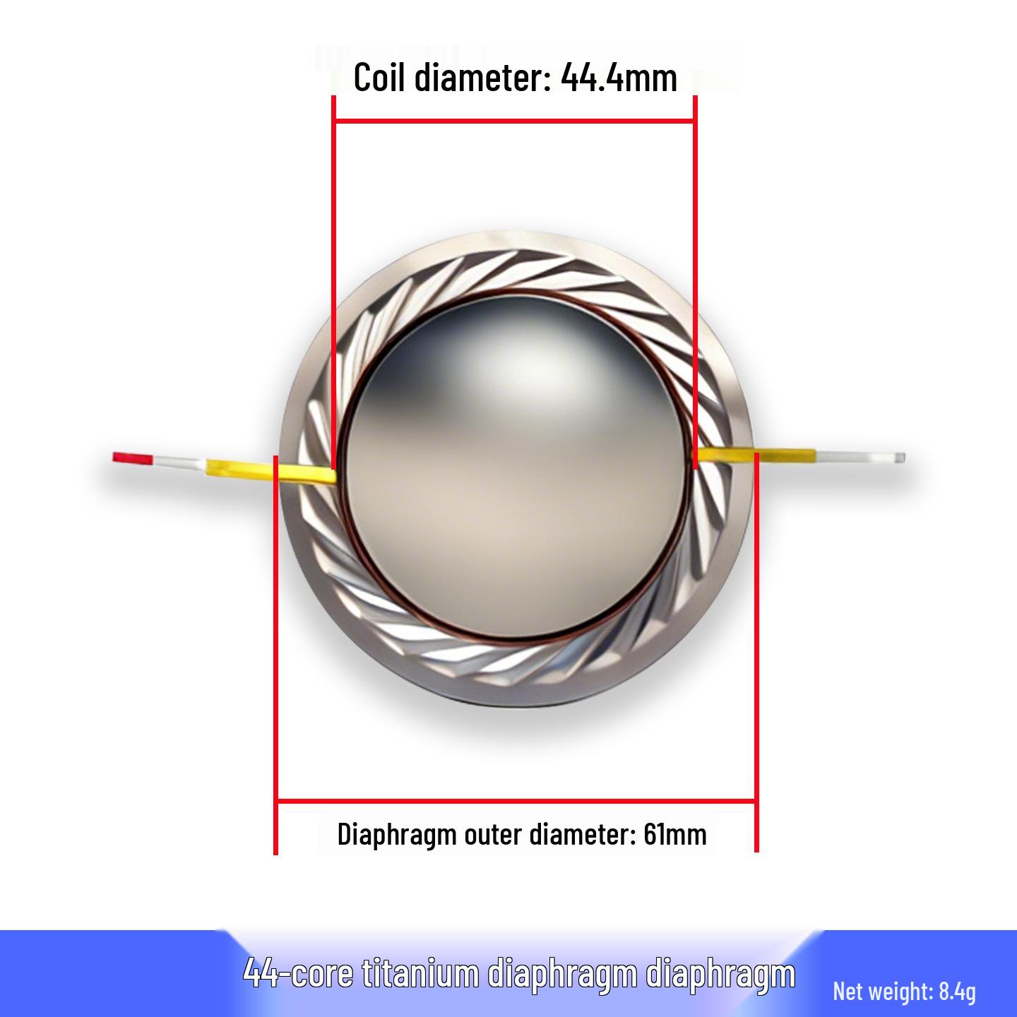 44.4mm Titanium Diaphragm Tweeter Film Repair Part