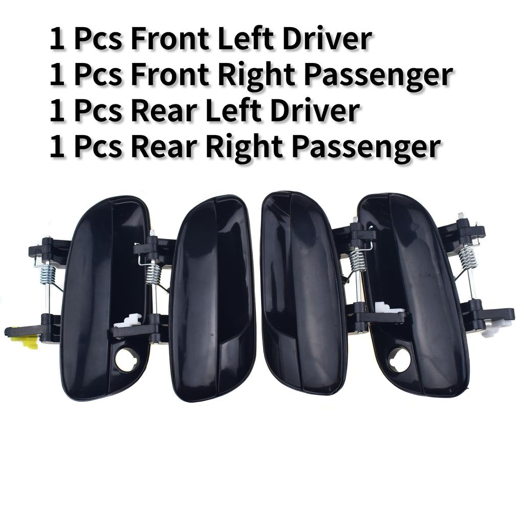 1/2/4 Pcs Black Front or Rear or Left or Righrt Outside Car Door Handle For Hyundai Elantra 2.0L 2001 2002 2003 2004 2005 2006