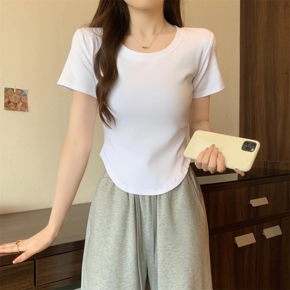 Women's Summer Slim Fit Cotton Polo T-Shirt with Fishbone Design and Custom Logo