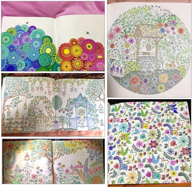 Secret Garden Adult Coloring Book: Stress Relief and Hand-Drawn Doodles