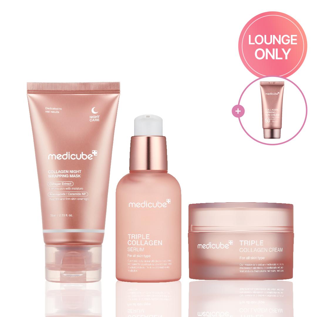 [medicube] Collagen Water-Glow Wrapping 3-Piece Skincare