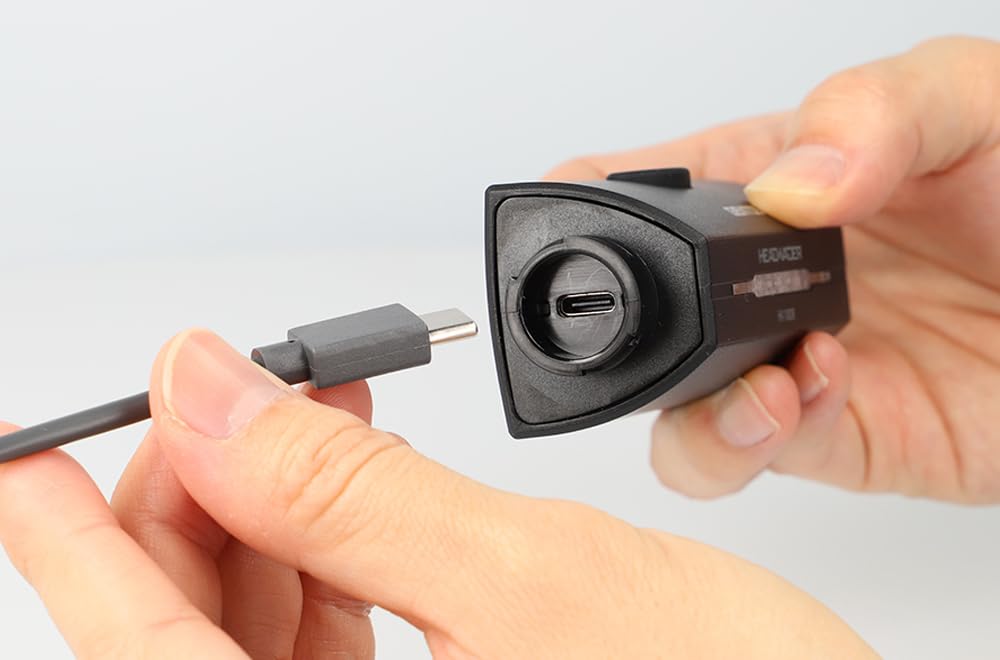 GENTOS Head Vader LED USB 720 Hours of Operational Run Rear View Requires Dedicated Rechargeable Battery HV-1000R Headlamp, Rechargeable, Lumens, 6.5