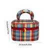 Large Capacity Women Cosmetic Bag Handbag Travel Toiletry Bag Fashion Checkered  Makeup Bag  Travel