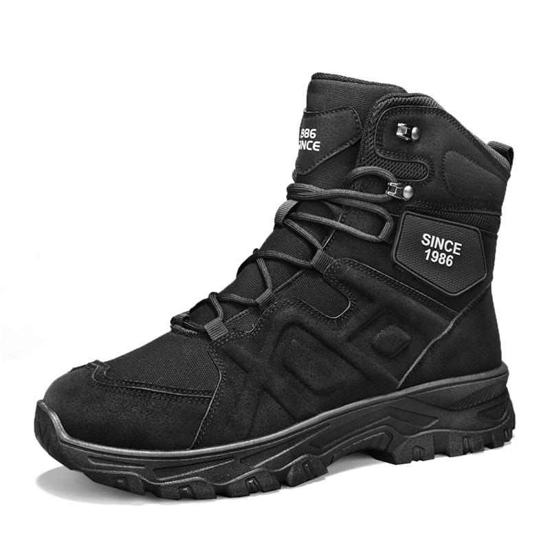 Men's casual high top boots spring and autumn new soft sole non slip outdoor boots fashion youth work boots hiking desert boots