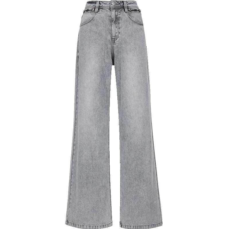 

ONLY Women s 2025 Summer High-Waist Relaxed Straight-Leg Denim Jeans