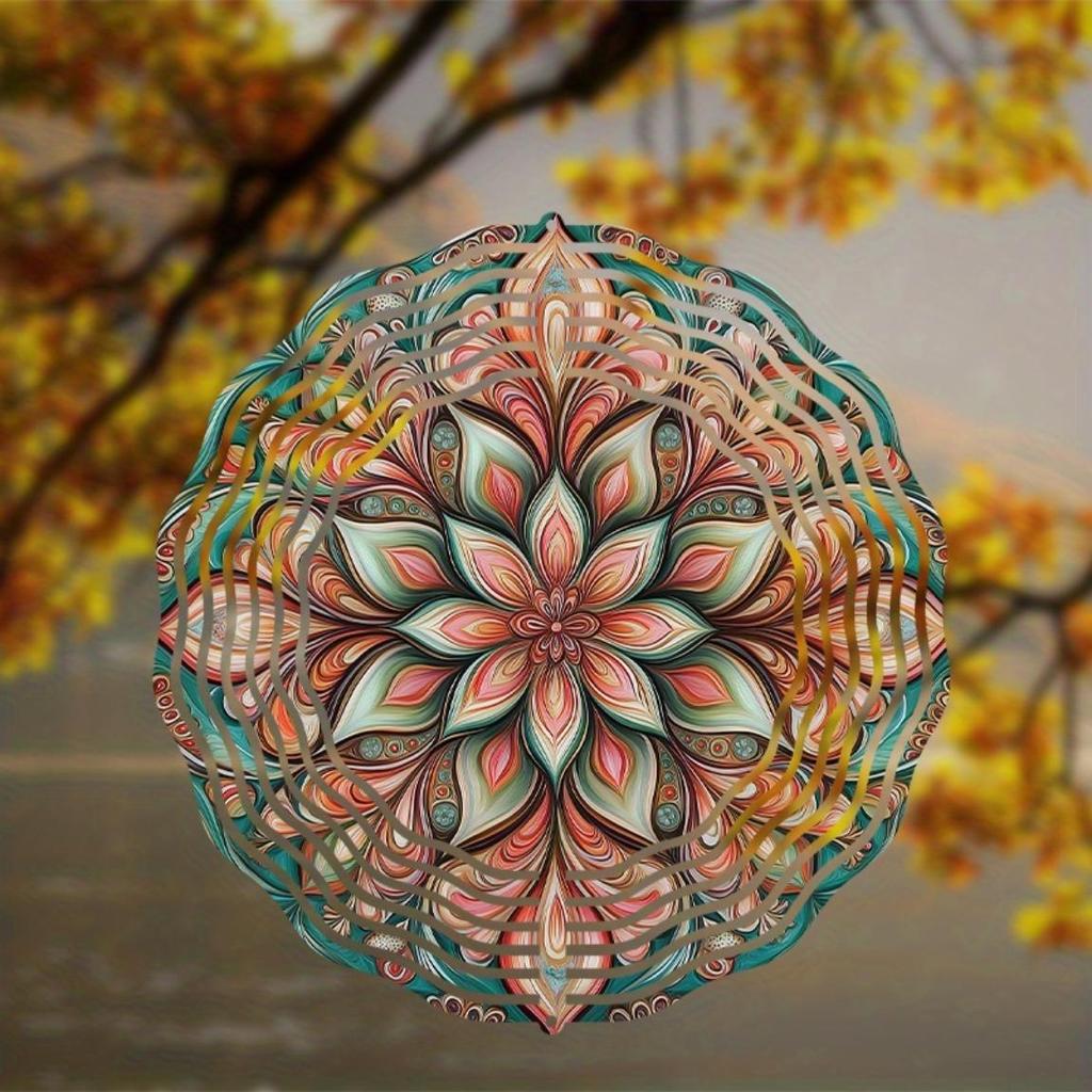 10 Inch Rotating Wind Chime with 360 Hook for Garden Balcony Decoration All Season Unique Gift for Friends Family Home Outdoor
