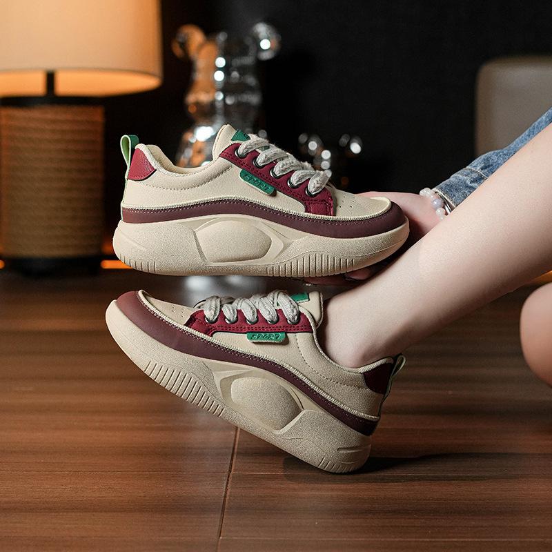 

Daddy shoes women s ins tide spring new fashion versatile super fire platform Korean version of casual sports shoes 35 червоний
