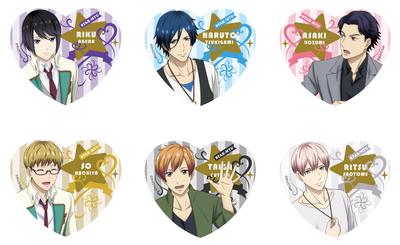 TV Anime Starmyu Glitter Acrylic Badge BOX Heart-shaped Vol.2