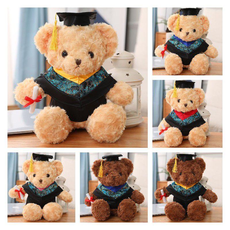 Graduation Teddy Bear Plush Bachelor's Clothing Cap Certificate Gift