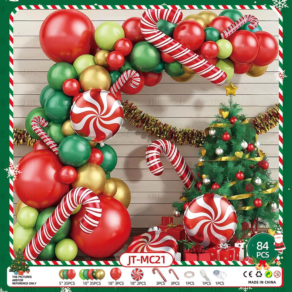 New Christmas New Year Balloon Set Family Mall Holiday Decoration Props Party Balloon