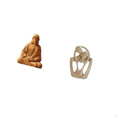 Sacred Heart Jesus Figurine Abstract Couple Statue Creative Resin Sculpture Collectible Gift for