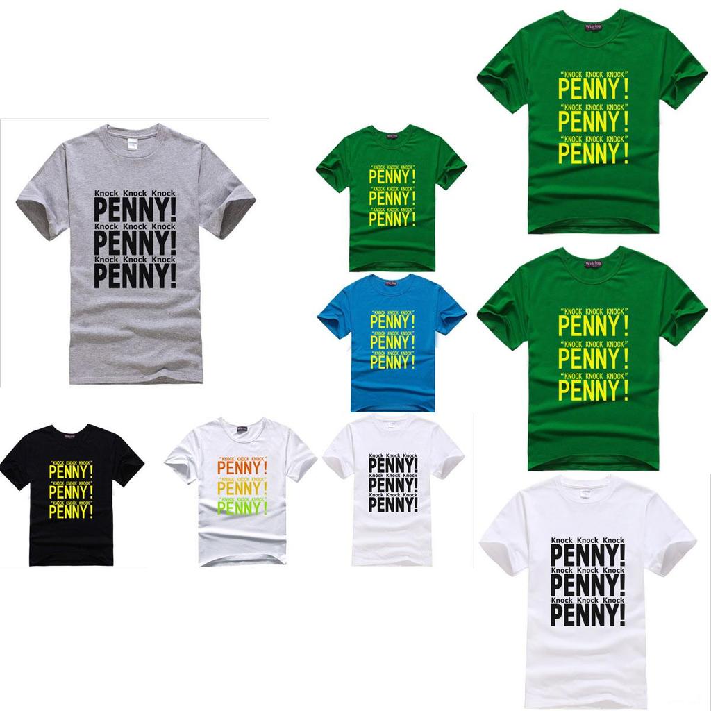 Fashion The Big Bang Theory Funny "penny" Print Sweethearts O-neck T-shirts Premium Quality