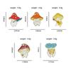 Adorable Mushroom Brooch - Drip Oil Alloy Badge for Backpack, Clothing, or Hat Decoration