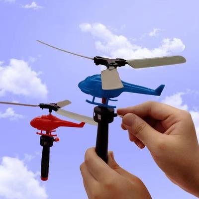 1/3/5 Sätze Bambus Libellen Griff Zieh Hubschrauber Kinderspiele Outdoor Sportspielzeug für Jungen Mädchen Erwachsenen Geschenk