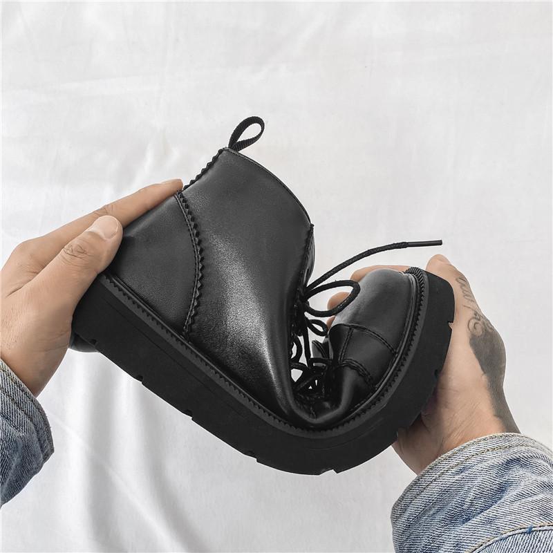Fashion Italian Style Ankle Boots Winter Comfy Work Boots Men's Business Wear-resistant Men's Casual Boots Cold Resistant Cotton Shoes