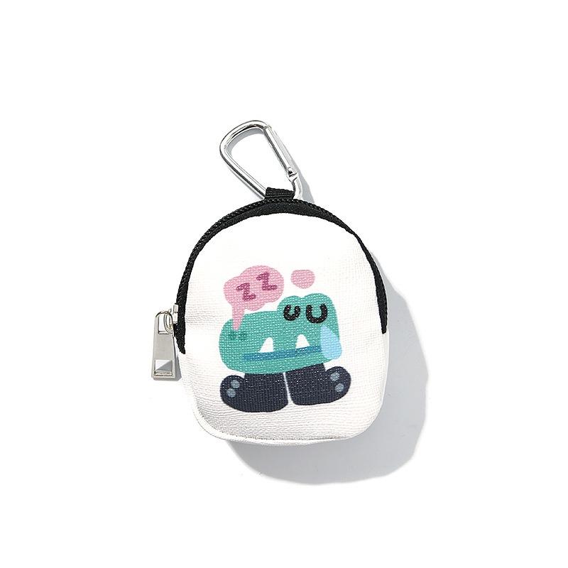 Love bear cartoon buckle change bag key bag pendant earphone storage bag pendant change bag keychain