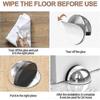 Set of 4 Door Stops, Stainless Steel Door Stops and Stoppers with Rubber Bumpers, Door Stops To Protect Doors, Walls and Furniture (Silver) - RIpj