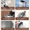 Automatic Stirring Cup Rechargeable Electric Stirring Mugs Magnetic Mixer Stainless Steel Coffee Mug Rotating Magnetic Tumbler