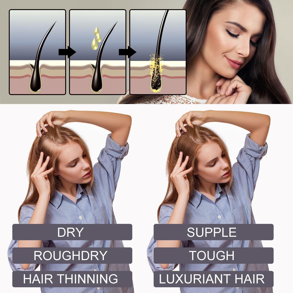 Collagen & Vitamin B7 Hair Oil, Nourishing & Gentle Hair Care, Softens & Smooths Hair