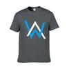 Luxurious Alan Walker Faded Cotton T-shirt With Classic O-neck For Men In Every Season