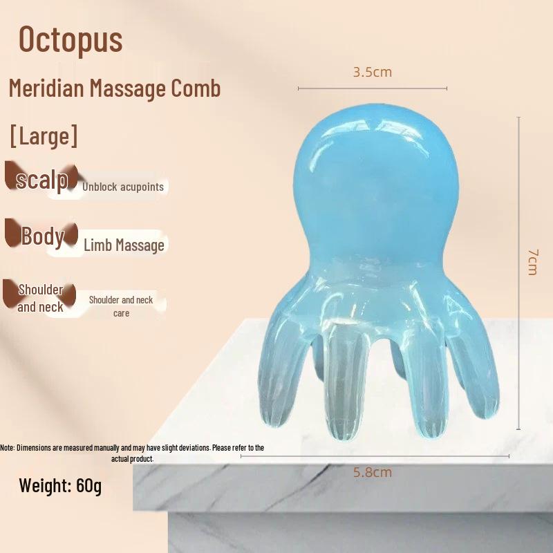 Octopus Resin Meridian Massage Comb - Traditional Chinese Medicine Scalp & Health Tool