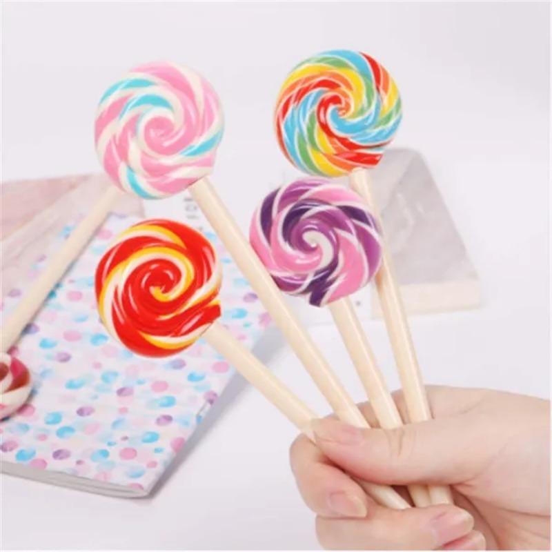 4 Stück / Set Lutscher Gelstift Schwarze Tinte Gelstift Niedliche Schüler Schreibwaren Geschenk