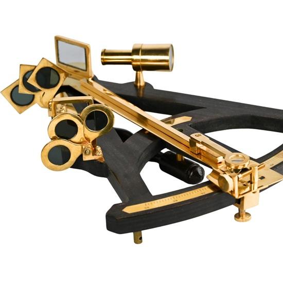 22.86 Cm Brass Sextant Nautical Maritime Decor, Steampunk Prop Decoration Item