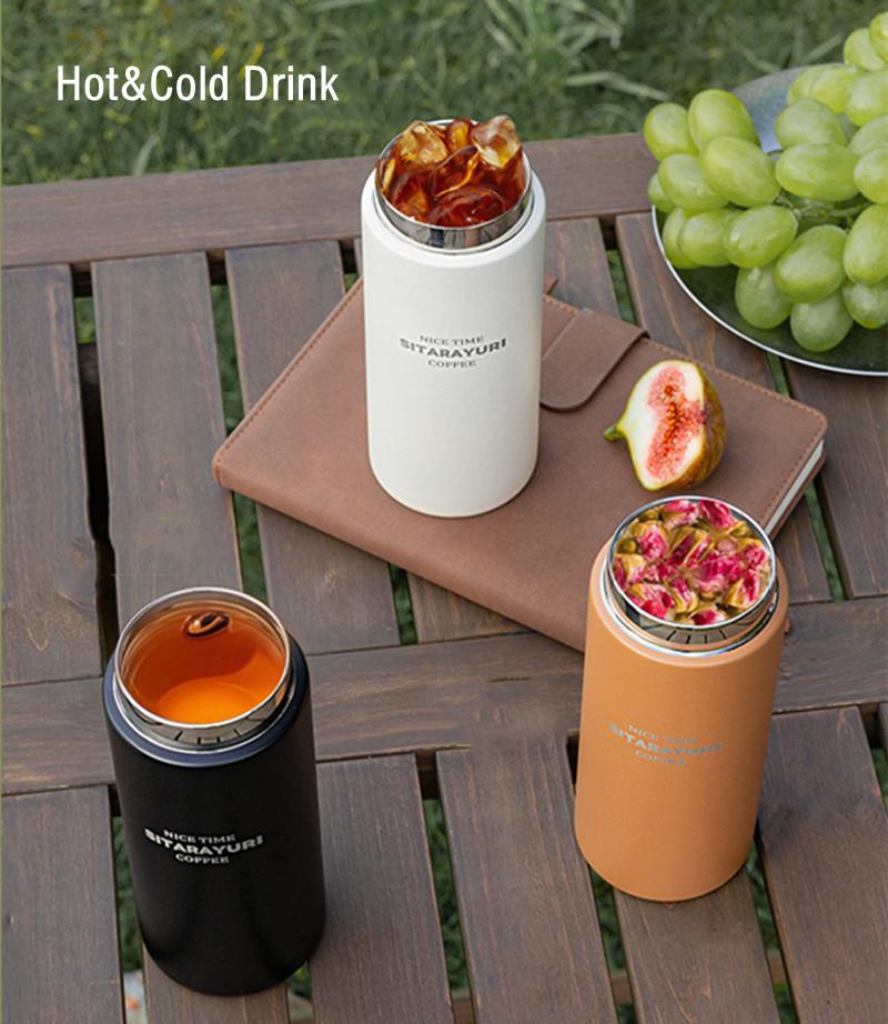 210ml/420ml Fashion Mini Double Stainless Steel Vacuum Flask With Bling Lid Portable Pocket Coffee Tea Thermos Mug Tumbler