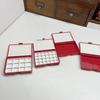 Compact Red Watercolor Split Box - 12 or 24 Colors, Empty, Holds 0.5ml & 1ml Grids for Convenient Painting