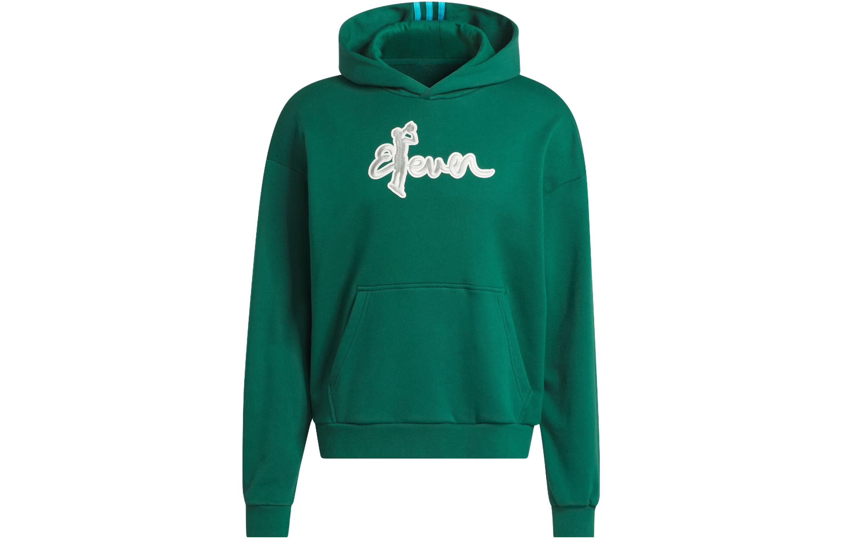 Adidas Sweatshirts Men s Dark Green Hooded Moderate Regular IL1620 L