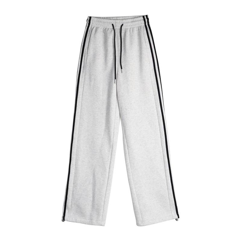 Women's High Waist Striped Wide Leg Sweatpants - Spring 2025 Edition
