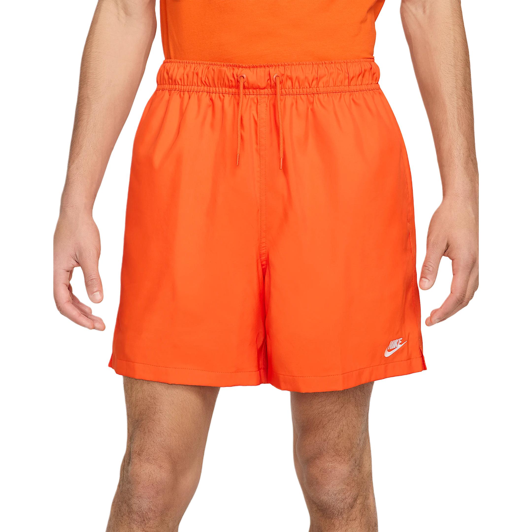 

Nike Solid Color Lace-Up Loose Casual Shorts Men shorts Orange FN3307-819 L