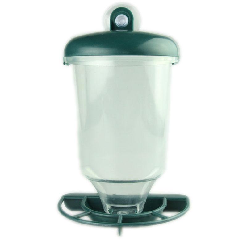 

Hanging Bird Feeder Transparent Plastic Automatic Feeder With Lid Creative Suction Cup Outdoor Bird Feeding Device For Bird