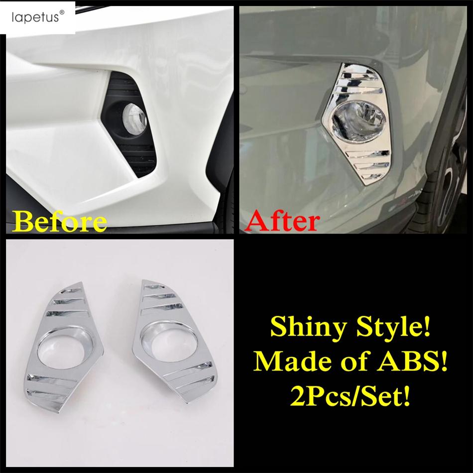 Car Front Fog  Lights Lamps Decoration Ring Circle Cover Trim For TOYOTA RAV4 RAV 4 XA50  - 2024 Chrome Accessories Exterior