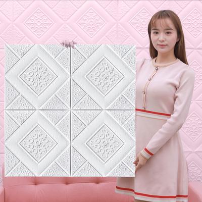 1/5/10Pcs 70*35cm Wallpaper Brick 3D Wall Sticker Foam Self Adhesive DIY  Living Room Decor Waterproof Paper