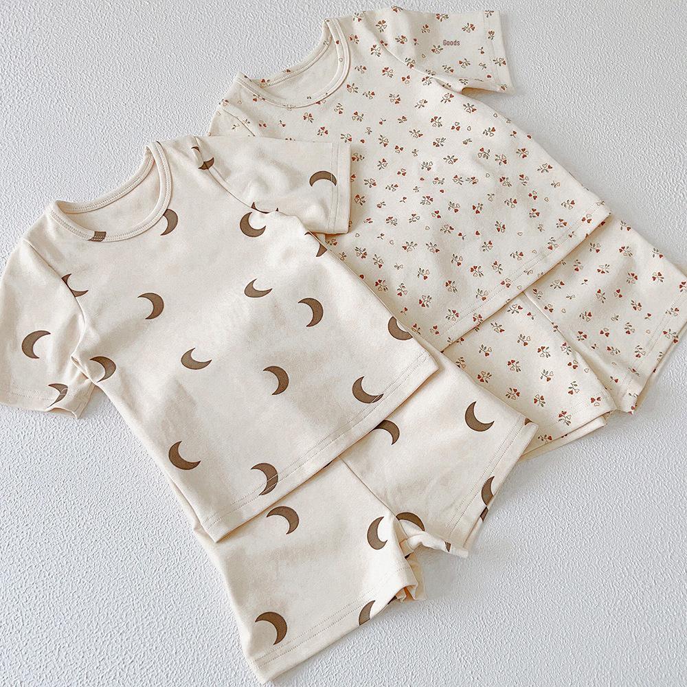 XG Kids' Summer Cotton Pajama Set - Short Sleeve Homewear for Children