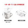 Creative And Cute Hand-Painted Cow Pattern Ceramic Cup And Saucer Hand-Squeezed Irregular Coffee Cup And Saucer Afternoon Tea Cup And Saucer Set