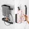 Multifunction Wall Hanging Tissue Holder Carbon Steel Paper Wall Hooks  Home