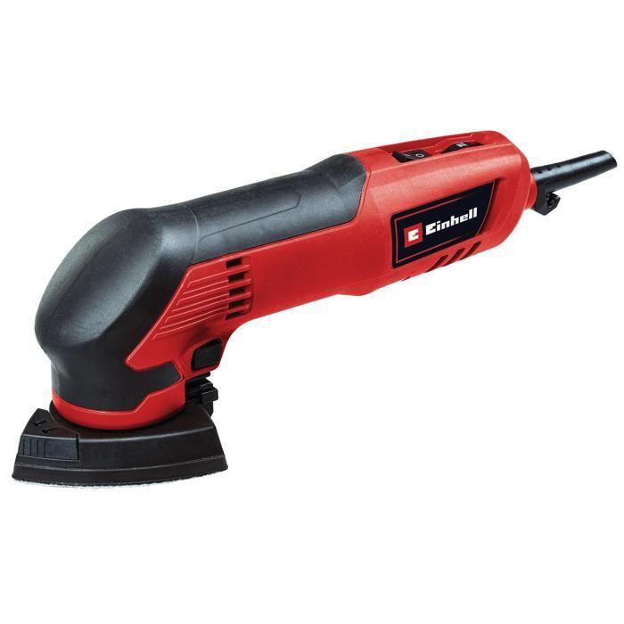 Einhell Ponceuse Delta TC-DS 20 E (adaptateur d'aspiration de poussière 36 mm et et 9 feuilles abrasives)