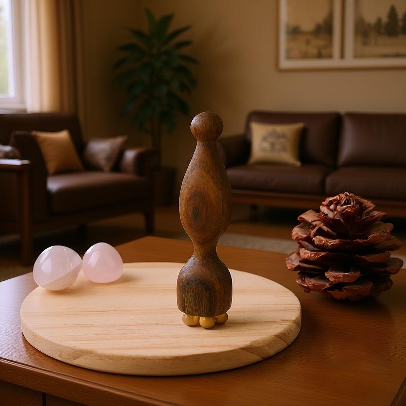 Green Sandalwood Face Massage Tools Gua Sha Face Skin Care Massage Sticks Lotus Seedpod Shape Massager Facial Physiotherapy Tool