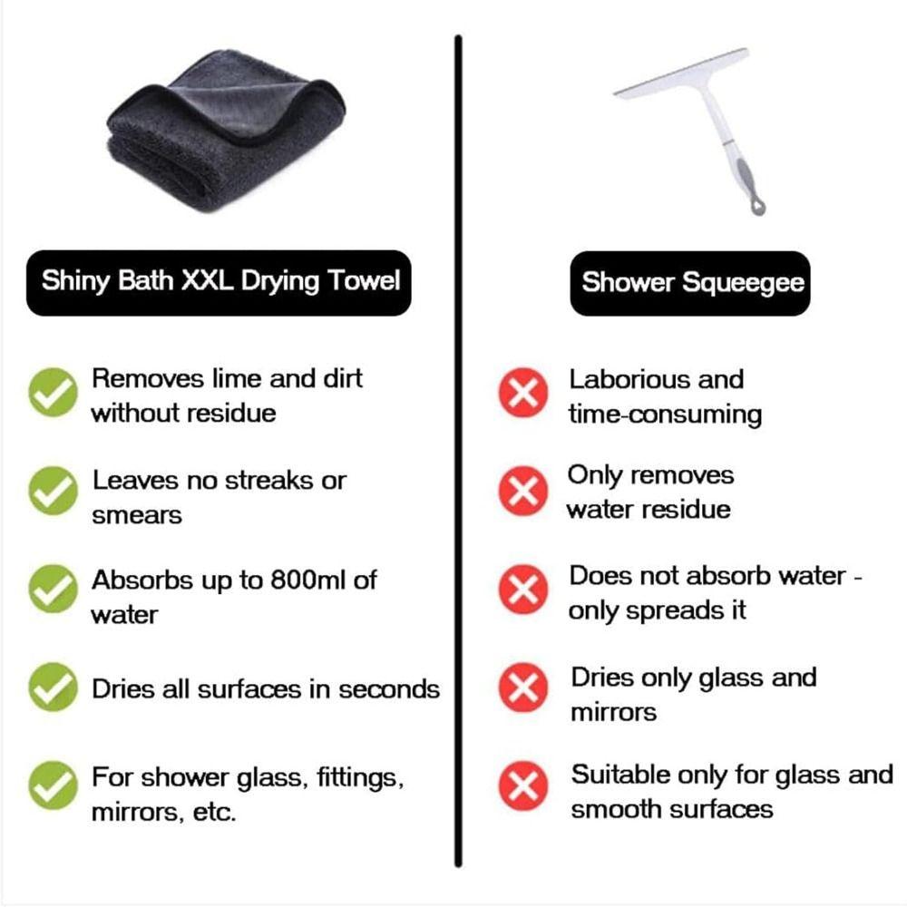 Lavetă de curățare duș din microfibră cu două fețe, prosop nou pentru uscat mașina, prosop nou pentru uscat baia