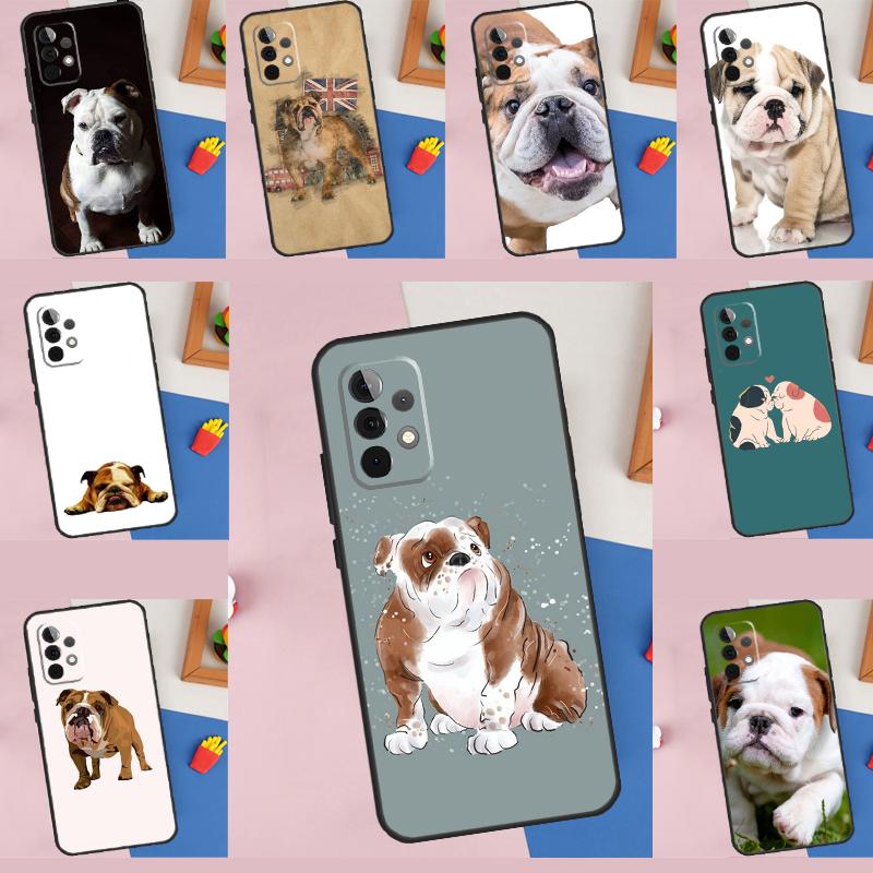 English Bulldog For Samsung Galaxy A05 A06 A36 A26 A16 A54 A34 A14 A22 A32 A52 A55 A35 A15 A53 A13 A56 Case