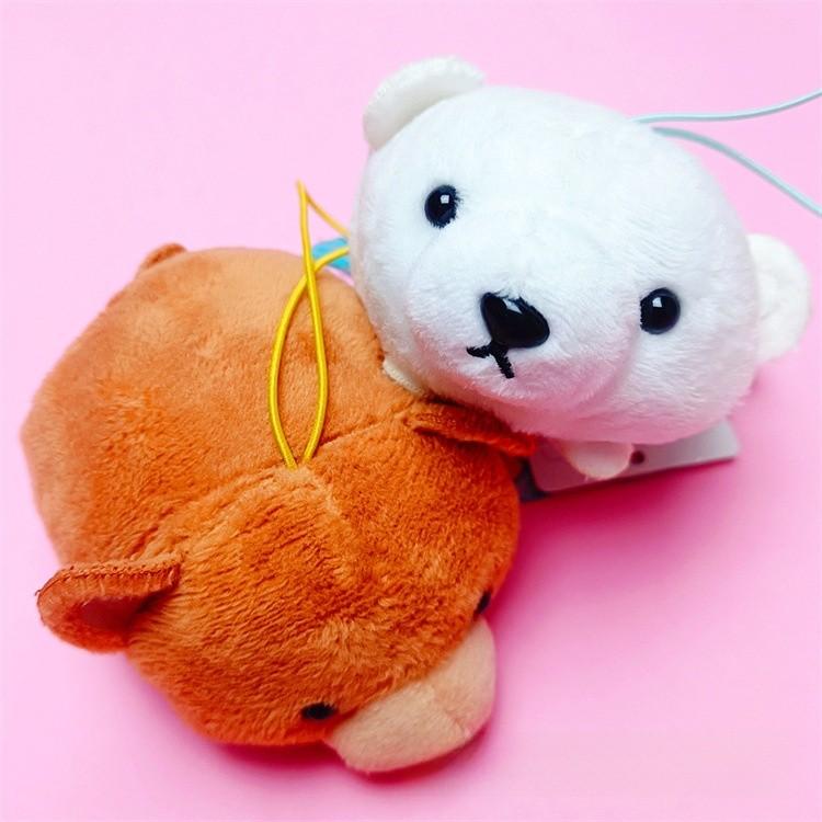 Bear Plush Toy Packable Keychain With Soft Short Pile For Kids And Collectors