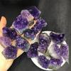 Natural  Amethyst Quartz Purple Crystal Cluster Healing Raw Stones Specimen Home Decoration Crafts Decoration Ornament