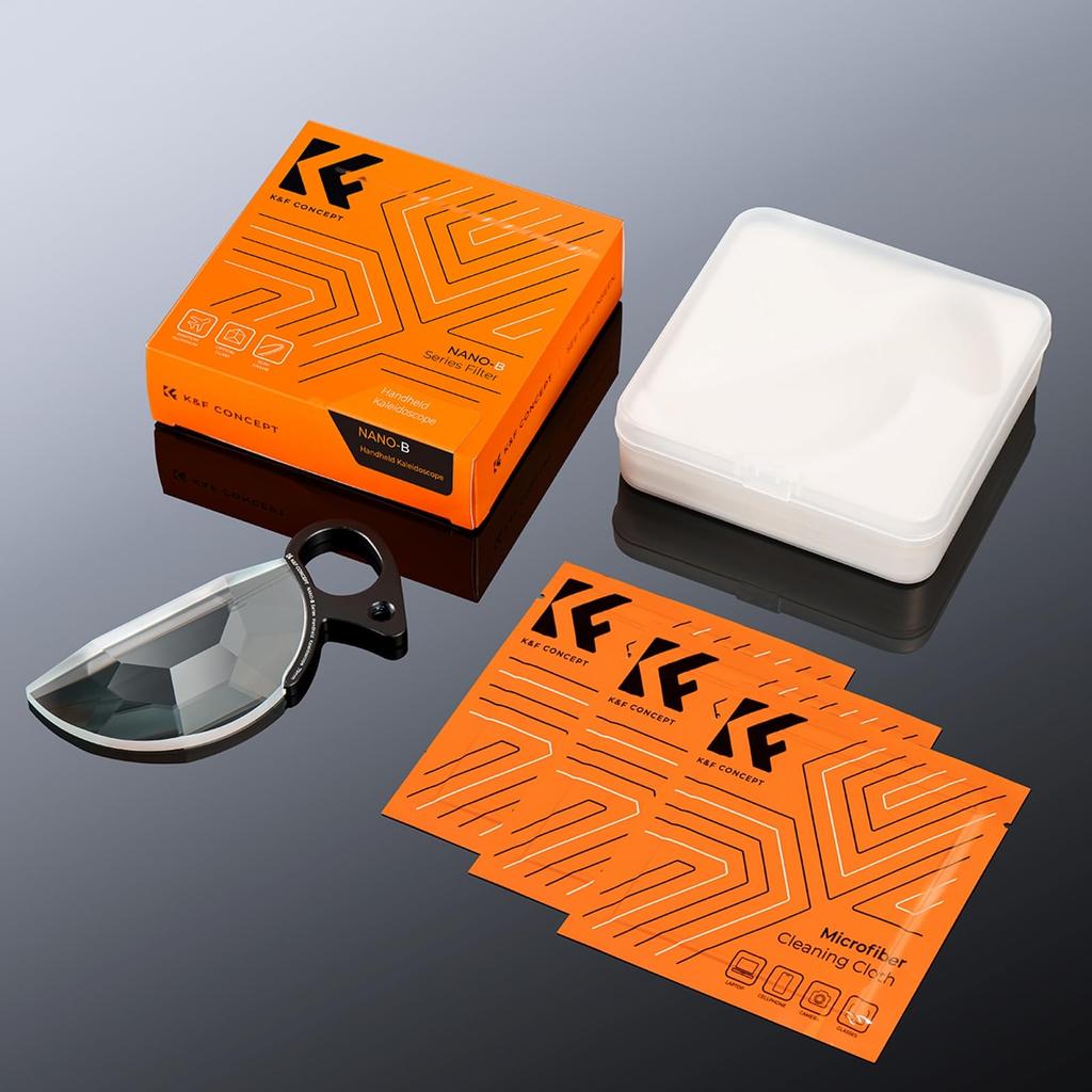 Konzept Handheld Halbrunder Kaleidoskop Prisma Filter 79mm Kaleidoskop Filter Prisma Filter Kristall Filter Kaleidoskop Filter Spezialeffekte