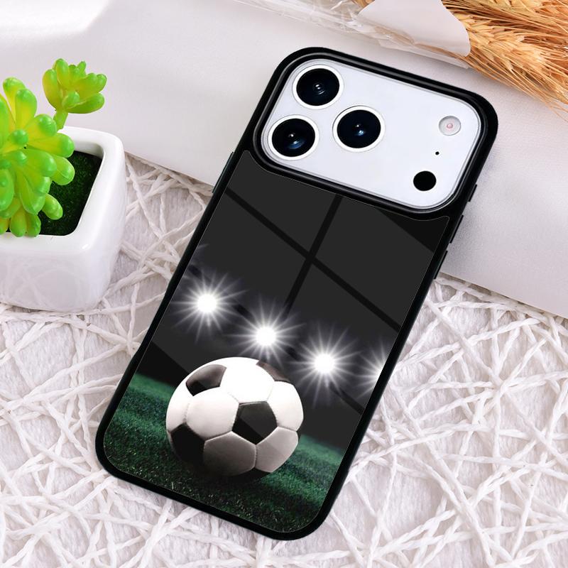 Soccer Ball Football Futbol Shockproof Phone Case for iPhone 17 Air 16e 15 11 12 14 13 Pro Max Cover Coque