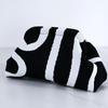 Striped Knitted Bag for Women, Wedding Banquet Handbag, Artistic Retro Woven Tote Bag, Simple and Fashionable Handbag