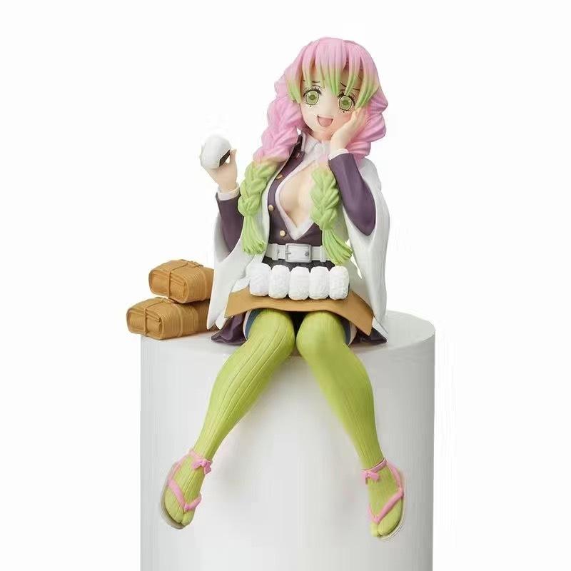 10-15cm Anime Demon Slayer Action Figure PVC Model Doll Collection Toy Car Figure Kamado Tanjiro Nezuko Sitting Ornaments
