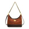 Vintage niche suede rhombus chain underarm bag 2025 women's autumn new shoulder bag popular messenger bag