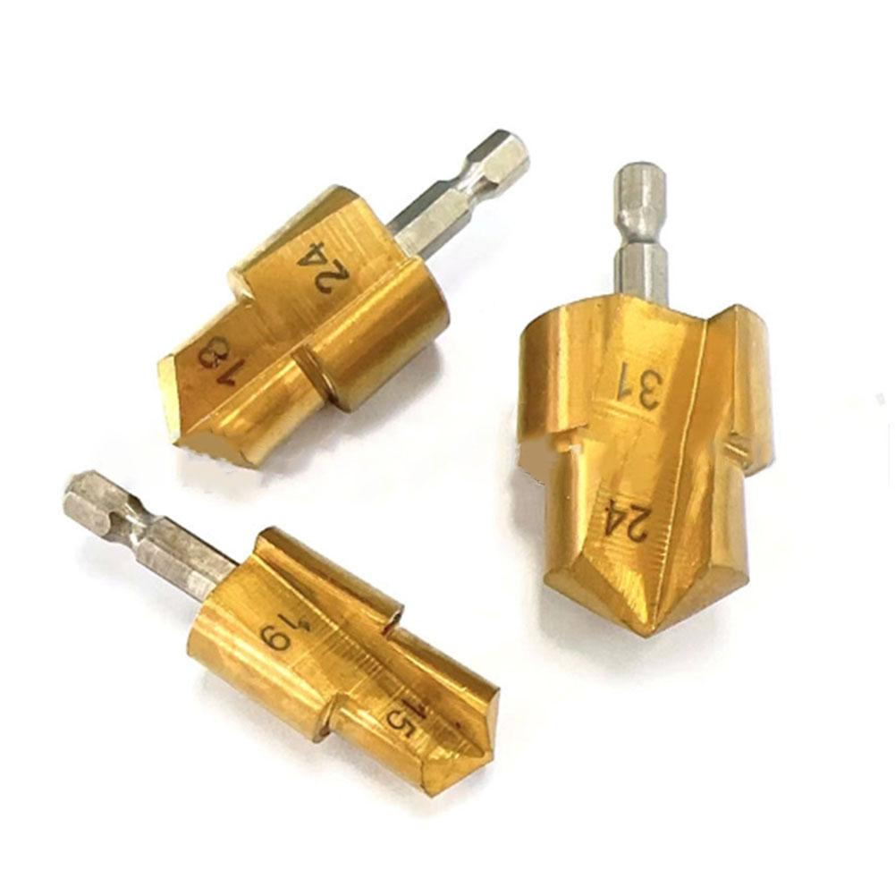 

1pc 6.35mm Hexagonal Shank Drill Bit Water Pipe Expansion Drill Punch Plumber Expanding Plumber Hole Opener Repair Tool